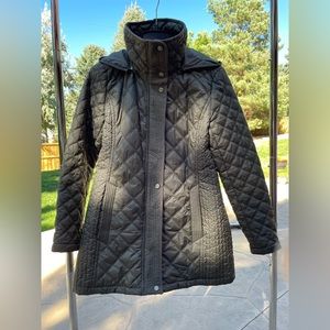 Urban puffer coat from Marc New York, dark olive, zip-off hood, size Small